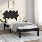 vidaXL Bed Frame svart 90x190 cm 3FT massivt trä