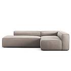 Decotique Grand Loungesoffa 3-Sits Öppet Avslut Vänster, Sandshell Beige Polyester