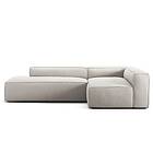 Decotique Grand Loungesoffa 3-Sits Öppet Avslut Vänster, Moon White Polyester