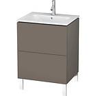 Duravit L-Cube Servantskap m/2 skuffer 620x704x481 mm, Flanellgrå Matt Lakk