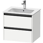 Duravit Ketho.2 Servantskap, 2 Skuffer 610x480 mm, Hvit Matt