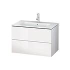 Duravit L-Cube Servantskap m/2 skuffer 820x550x481 mm Hvit Høyglans Lakk M/2