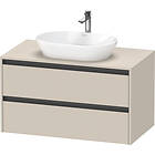 Duravit Ketho.2 Servantskap 2 Skuffer 1000x550 mm Taupe Matt