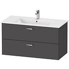 Duravit XBase Servantskap m/2 skuffer 1000x475x552 mm, Grafitt Matt