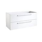 Korsbakken Rowan Underskap m/2 skuffer 990x445 mm, Hvit Høyglans