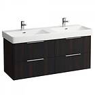 Laufen Base Servantskap med 4 skuffer 1260x440 mm, Mørk Alm