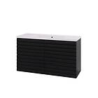 Linn Bad Selma Servantskap Eikestav 120x46x66.8 cm Sort
