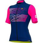 Alé Cycling Ale Logo Short Sleeve Blå S Women's