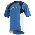 AlpineStars Bicycle Drop 2 Short Sleeve Enduro Jersey Blå S Man