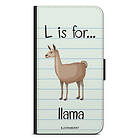 Bjornberry iPhone 5/5s/SE (2016) Plånboksfodral - L Is For Llama