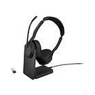 Jabra Evolve2 55 Link380a MS Stereo with Stand On Ear