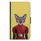 Bjornberry Samsung Galaxy S21 Plånboksfodral - Hipster Katt