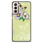 Bjornberry Samsung Galaxy S21 Skal - Fjärilsblomma