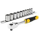 Stanley STMT82666-0 Spärrskaft 1/4 ", med hylssats, 11 delar