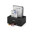 Maiwo USB 3.1 5Gbps Dockningsstation för 2st 2,5-3,5 SATA HDD SSD K3082H