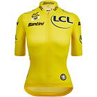 Santini Tour De France Femme Zwift Overall Leader Short Sleeve Jersey Femme