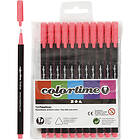 Colortime Fineliner Tusch, spets 0,6-0,7 mm, rosa, 12 st./ 1 förp.