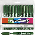 Colortime tuschpennor, spets 5 mm, grangrön, 12 st./ 1 förp.