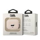Karl Lagerfeld AirPods Pro Skal Silicone Choupette Head 3D Rosa