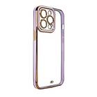 Gold iPhone 12 Pro Skal Frame Lila