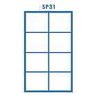 NorDan Fönsterdörr Tanum Lagerfört Aluminium Alu:A-FDB (ff)16 h10x21 SP31 LAFDBff16h10x21SP31