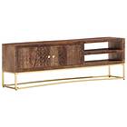 vidaXL TV Cabinet 138x30x46 cm Solid Mango Wood