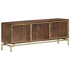 vidaXL TV Cabinet 120x30x46 cm Solid Mango Wood