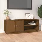 vidaXL TV Cabinet Honey Brown 105x34x40 cm Solid Wood Pine