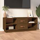 vidaXL TV Cabinet Honey Brown 100x34x40 cm Solid Wood Pine