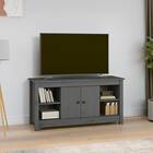 vidaXL TV Cabinet Grey 103x36.5x52 cm Solid Wood Pine