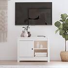 vidaXL TV Cabinet White 70x36.5x52 cm Solid Wood Pine