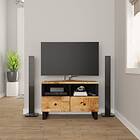 vidaXL TV Cabinet 70x33x46cm Solid Wood Mango