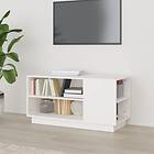 vidaXL TV Cabinet White 80x35x40.5 cm Solid Wood Pine