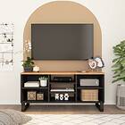 vidaXL TV Cabinet 100x33x46 cm Solid Wood Acacia&Engineered Wood 351967
