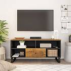 vidaXL TV Cabinet 100x33x46 cm Solid Wood Mango&Engineered Wood 351973