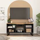 vidaXL TV Cabinet 100x33x46 cm Solid Wood Mango&Engineered Wood 351966