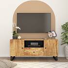 vidaXL TV Cabinet 105x33.5x46 cm Solid Wood Mango&Engineered Wood 351958