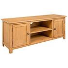 vidaXL TV Cabinet 110x35x44 cm Solid Oak Wood 327434