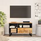 vidaXL TV Cabinet 80x33x46 cm Solid Wood Mango&Engineered Wood 351974