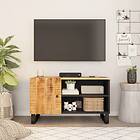 vidaXL TV Cabinet 80x33x46 cm Solid Wood Mango&Engineered Wood 351962