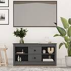 vidaXL TV Cabinet Grey 103x36.5x52 cm Solid Wood Pine 814571