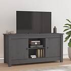 vidaXL TV Cabinet Grey 103x36.5x52 cm Solid Wood Pine 814586