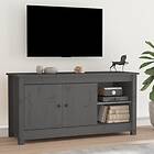 vidaXL TV Cabinet Grey 103x36.5x52 cm Solid Wood Pine 814591