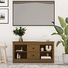 vidaXL TV Cabinet Honey Brown 103x36.5x52 cm Solid Wood Pine 814572