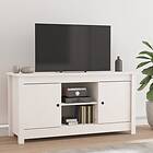 vidaXL TV Cabinet White 103x36.5x52 cm Solid Wood Pine 814585