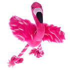 Flamingo med rep hundleksak - 1 st