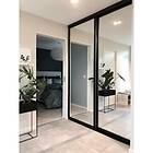 Elfa Skjutdörr Artic Plain Glas. Profil: Svart 8500ArticPlain77