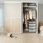 Elfa Skjutdörr Artic Duo Melamin. Profil: Vit 8500ArticDuo540