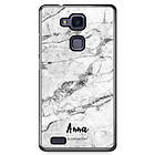 Bjornberry Huawei Honor 5X Skal Custom - Vit Marmor Namn