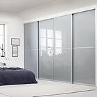 Elfa Skjutdörr Vista Duo Glas. Profil: Vit 8400VistaDuo35